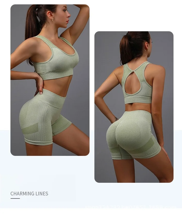 Women Yoga Shorts High Waist Butt Lifting Workout Fitness Tights Tummy Control Gym Running Stretched Pants Casual Sportswear