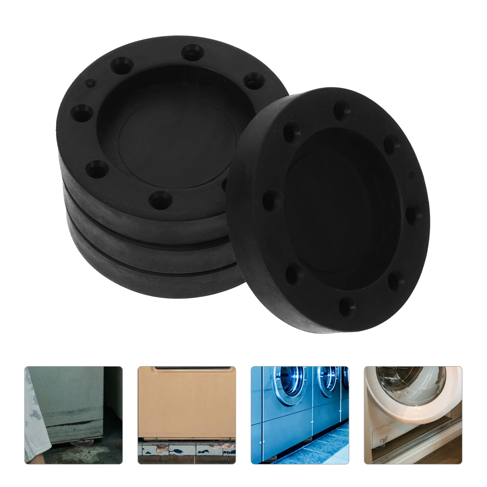 

4 Pcs Anti-slip and Shock-proof Foot Pads Washing Machine Stabilizer Washers Sofa Feet Vibration Tpe Soft Glue Non-skid
