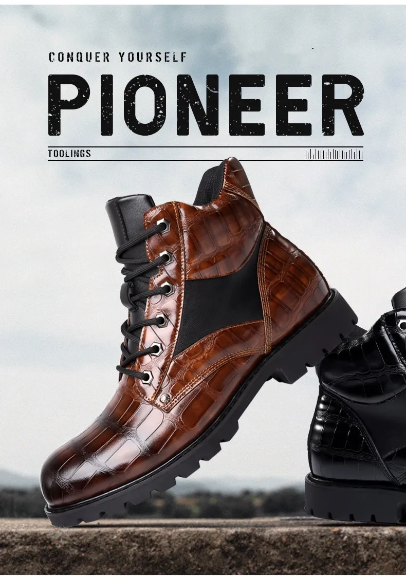 New Men's Comfortable Motorcycle Boots