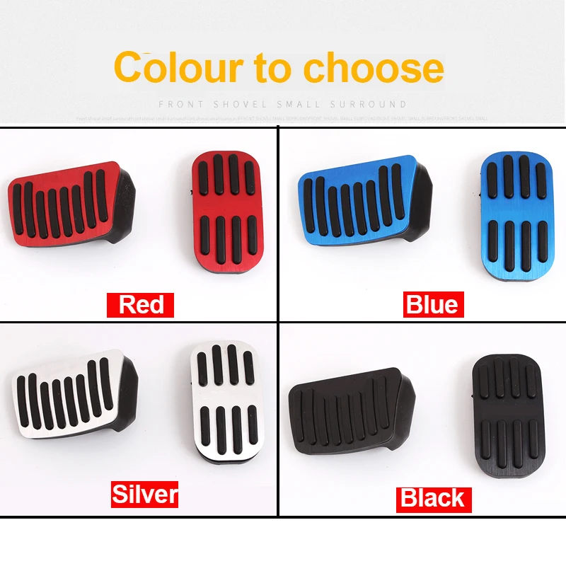 Car Pedals Aluminum Car Accelerator Footrest Pedals Plate Brake Pedal Cover For Toyota C-HR CHR AX10 AX50-Accessories