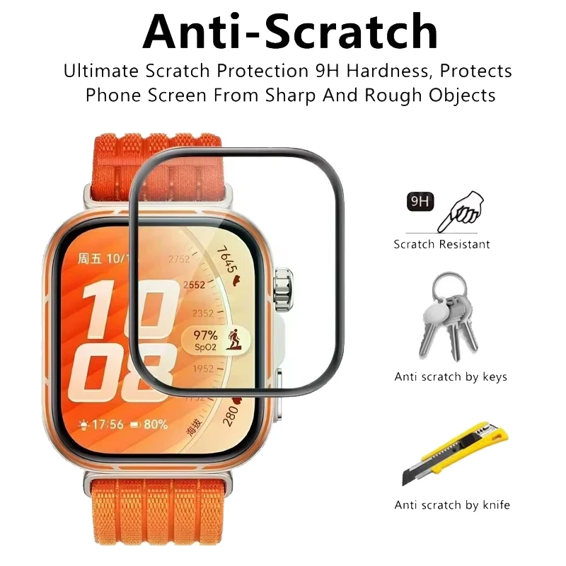 Premium Curved Screen Protector Film for Huawei Watch Fit Series - Full Coverage (1-4 Pack)
