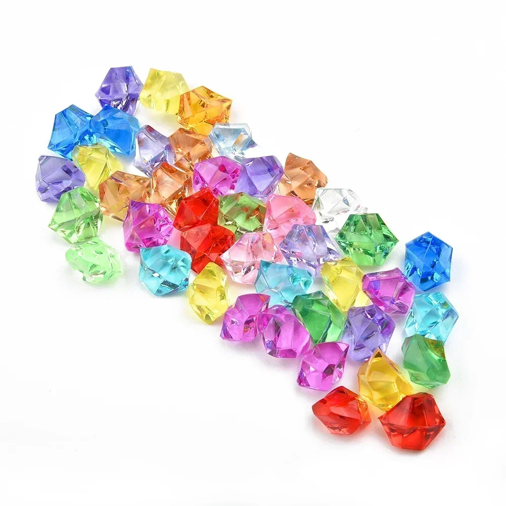 200*Acrylic Stones Plastic Gems Ice Grains Colorful Small Stones