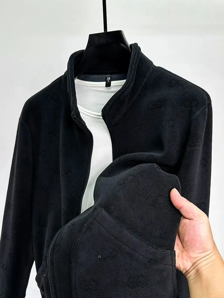 Luxury brand zipper jacket men autumn winter European letter