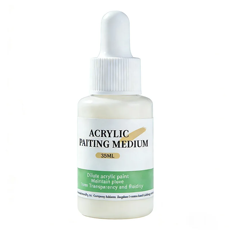 35ml 아크릴 페인트 미디엄 세트 틴너 리타더 바니쉬 페인팅 DIY 아트 창작 용품