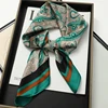 New Satin Shawl Design Wild leopard Print Silk Square Women neck scarves Wrap Headkerchief Beach Hair Band women's bandana 2