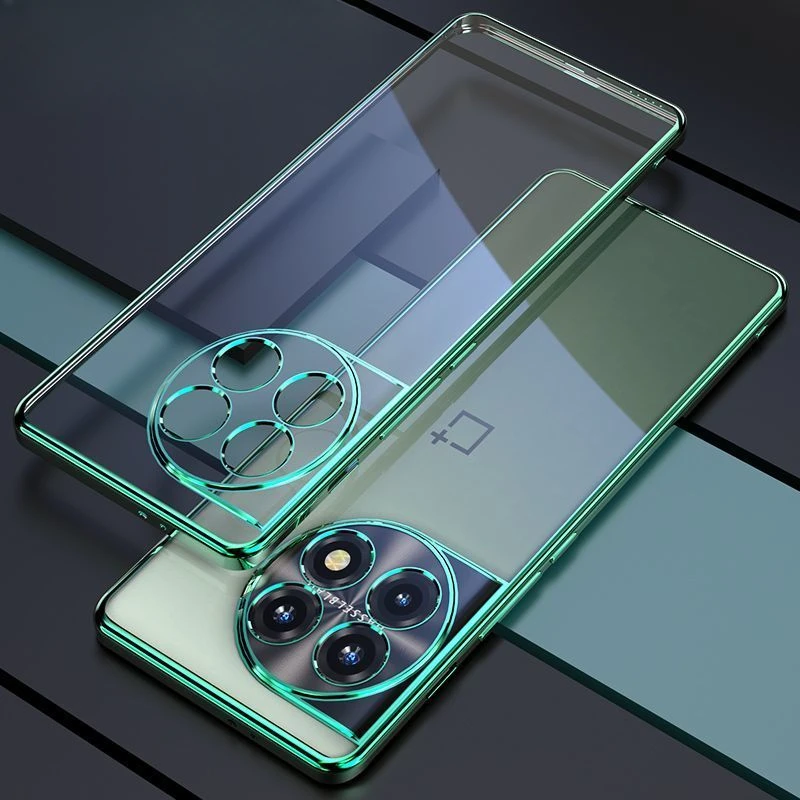 Electroplating TPU Silicone Soft Shell Phone Case - All-Inclusive Lens Protection