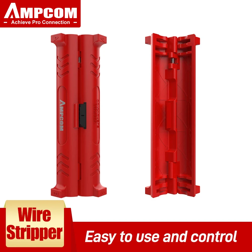 Cable Stripping Tool AMPCOM Electric Wire Stripper Pen network cable Tools Wire Cable Cutter Rotary Coaxial Stripping Cutting Machine Pliers