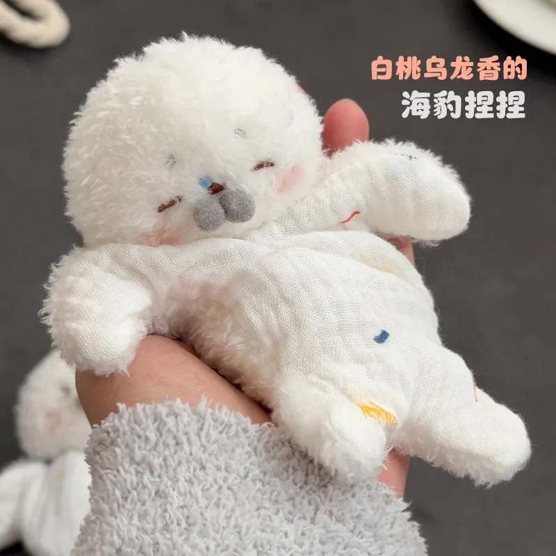 귀여운 펜던트 카와이 물개 인형 장난감 재미있는 떠다니는 명상하는 물개 봉제인형 펜던트 여자친구와 아이들에게 적합한 선물