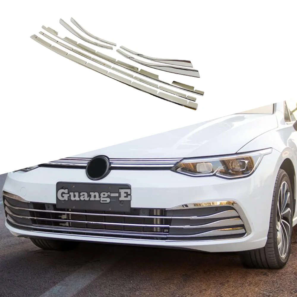 

Передняя решетка для решетки радиатора гоночной решетки 7 шт. для VW Volkswagen Golf8 Golf 8 2020 2021 2022 2023