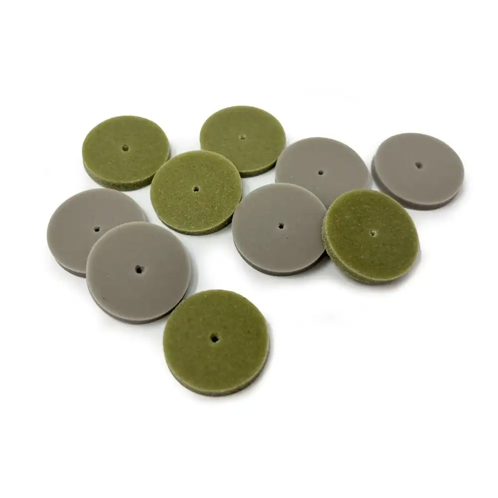 EVE Pumice Wheel Polisher Set - High Luster Jewelry & Stone Finishing Tool (10 Pieces)