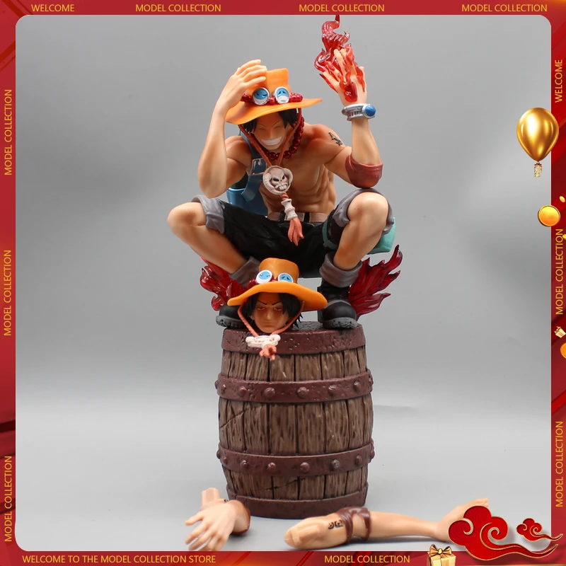 

25 см цельный Gko приседание деревянная коробка огонь бокс Ace экшн-фигурка модель украшения кукла подарок