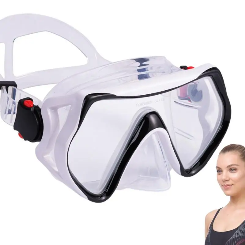 Snorkeling Goggles Adjustable Snorkeling Gear Anti Fog Swim Goggles 180