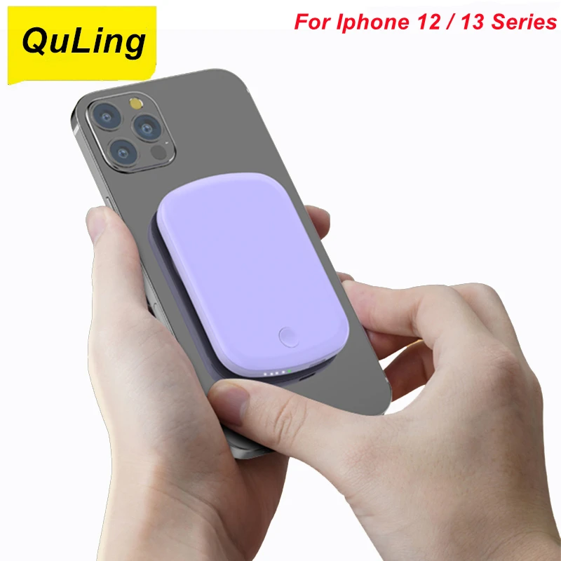 

QuLing 10000Mah Battery Case For iPhone 13 Mini 12 Pro Max 15W Wireless Battery Charger Case For iPhone 13 Pro Power Bank Case