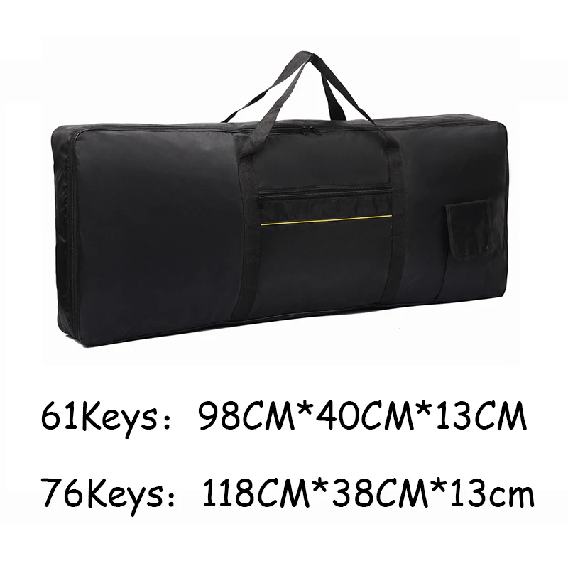 Professional Keyboard Bag Thicken Waterproof 61/76 Keys Piano Cover Protective Storage Padded Case Electronic Organ