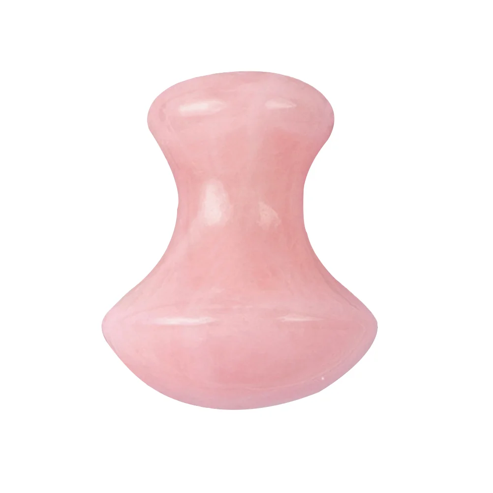 

1Pc SPA Energy Round Stone Needle Oil Leading Jade Massage Mushroom Head Massager Scraping Device(Pink)
