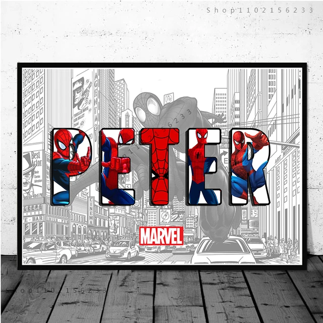 Drawings To Paint & Colour Spiderman - Print Design 042