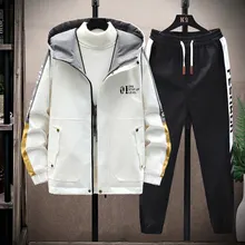 

Spring New Men's Workwear Hooded Jacket Casual Fashion SetXZ313B-1TZ15-P95