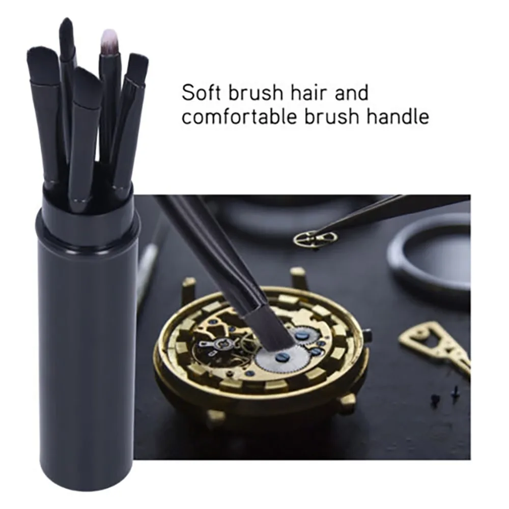 

Comfortable Brush Handle Watch Brush Soft Brush Hair Watch Maintenance Tools Cleaning Brush Set Watch Movement Parts Cleaner