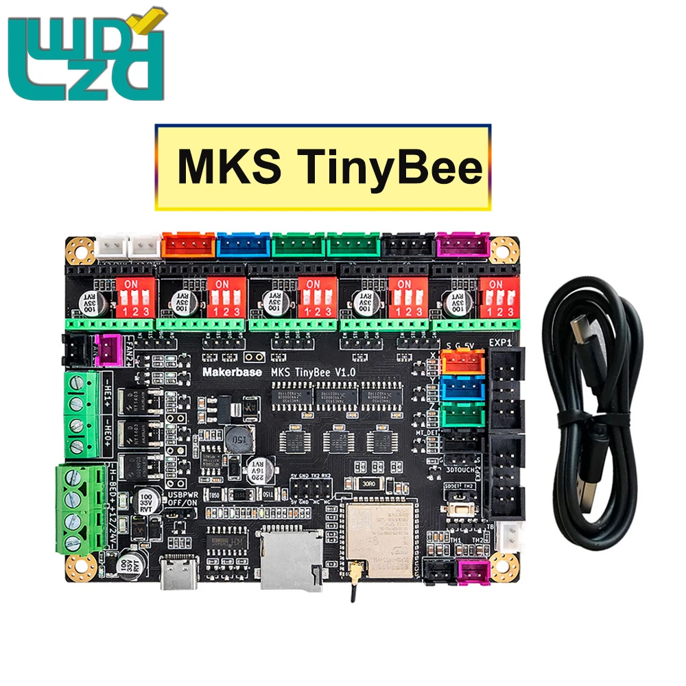 

3D Printer Parts MKS TinyBee Motherboard Makerbase Control Board ESP32 WIFI MINI12864 TFT Screen Wifi WEB Control