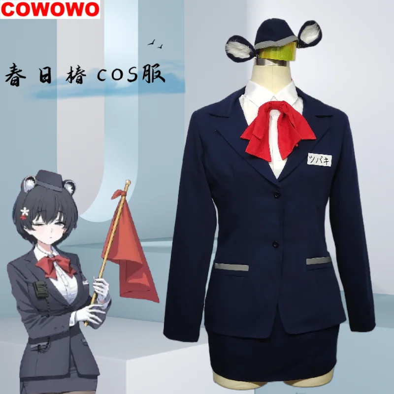 

COWOWO Blue Archive Kasuga Tsubaki Customize Cosplay Costume Cos Game Anime Party Uniform Hallowen Play Role Clothes Clothing