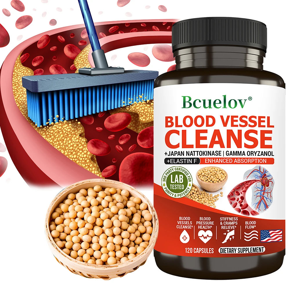 Nattokinase capsules-nourish the heart, clean blood vessels, help blood pressure, cardiovascular health, health