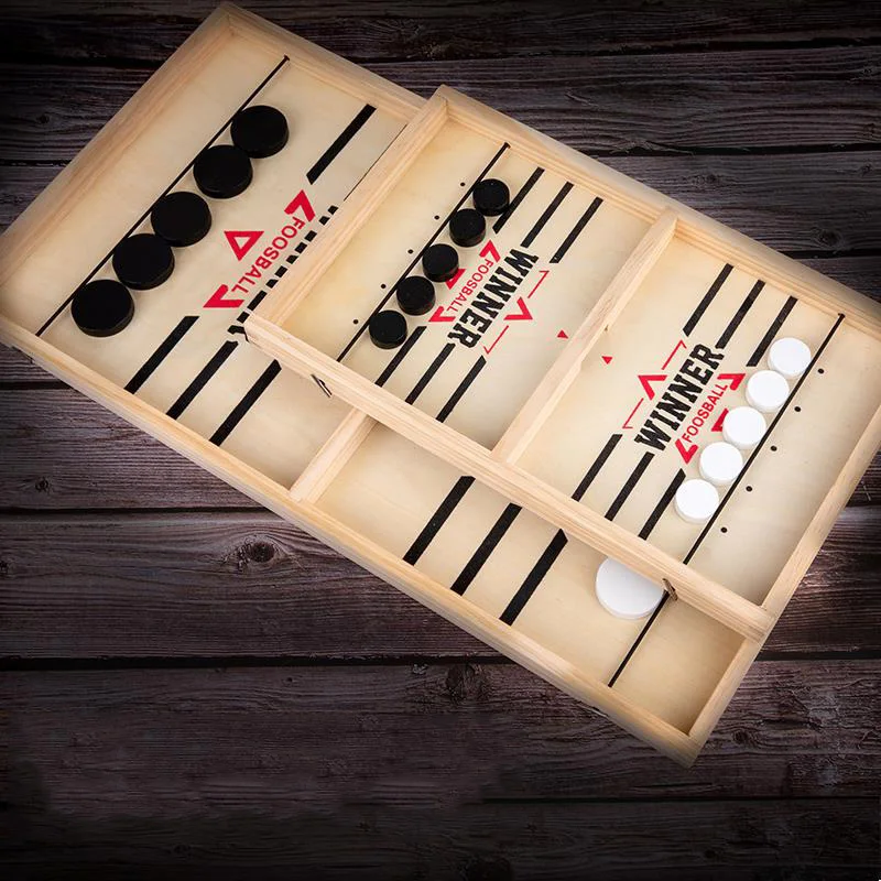 Table Hockey Paced Sling Puck Board Game Fast Sling Puck Winner Party Game Adult Child Family Game Desktop Battle Board Game 6