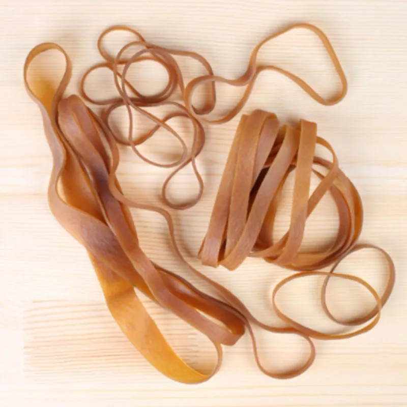 Brown Rubber Band High Elasticity Rubber Bands Large Wide Extended For Storage Sealing Stretchable Width 4 6 8 10 15 20mm