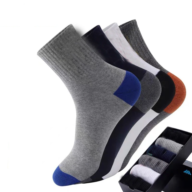 Mens Socks 6pairs Men's Cotton Sweat Absorbing Embroidered Crest Athletic Socks Ankle Socks