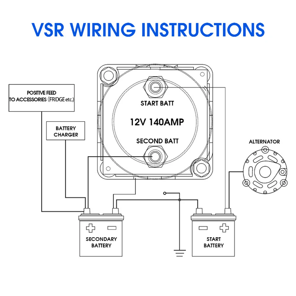 Relé Vsr Para Isolador De Bateria Inteligente Camper Car 12v | Frete Grátis - Foto 8