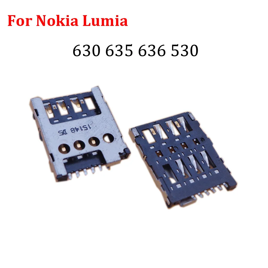 

2-10pcs For Nokia Lumia 630 635 636 530 For Jin li F103S F103L SIM Card Reader Holder Connector Slot Replacement Repair Parts