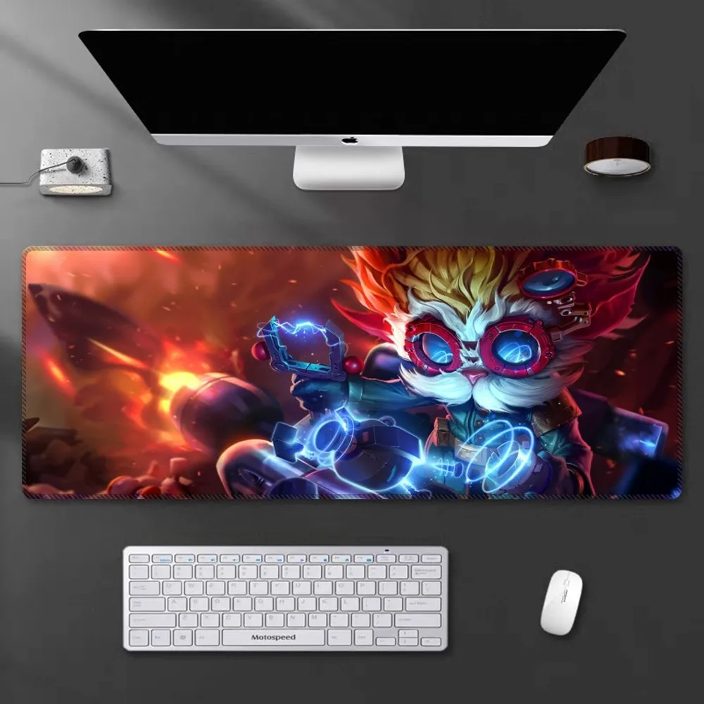 Фото Коврик для мыши Heimerdinger Hwei Illaoi, большой игровой коврик для мыши с мультяшным рисунком, компьютерный коврик для клавиатуры, Настольный коврик для мыши №2