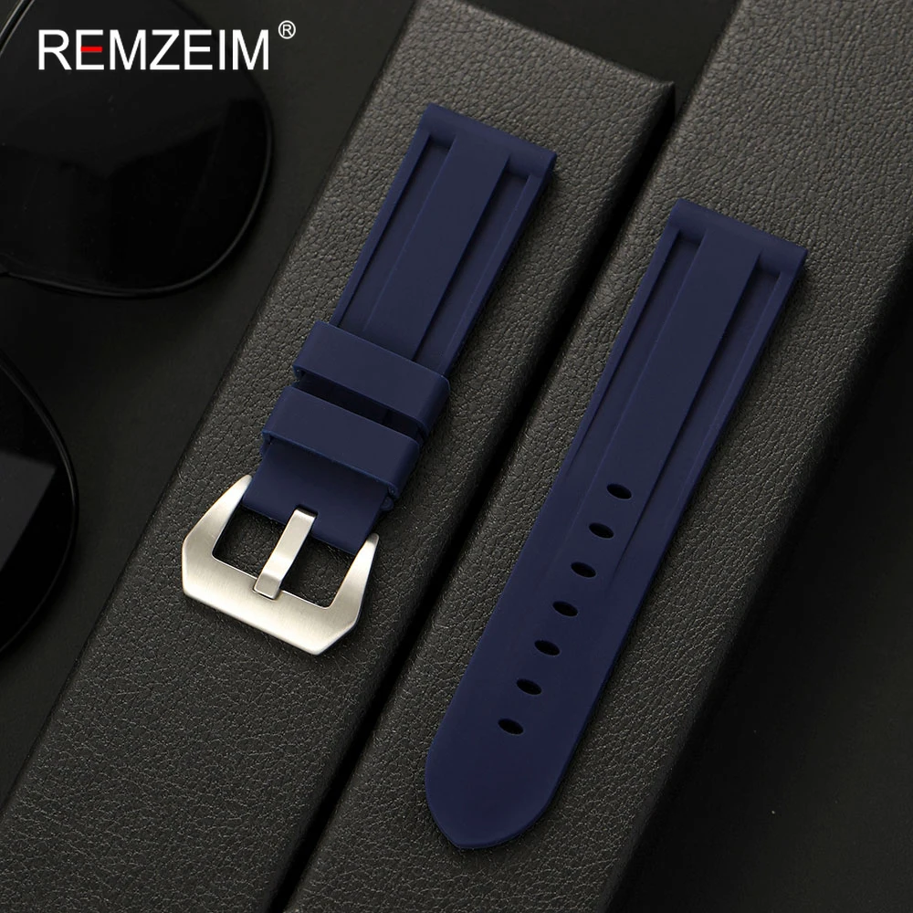 Waterproof Silicone Sport Watch Strap - Durable & Comfortable Replacement Wristband