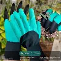 Garden Gloves with Claws Chicken Coop Cleaning for Digging Pruning Poking All in One Gardening Tool Durable Hand Protectors 1