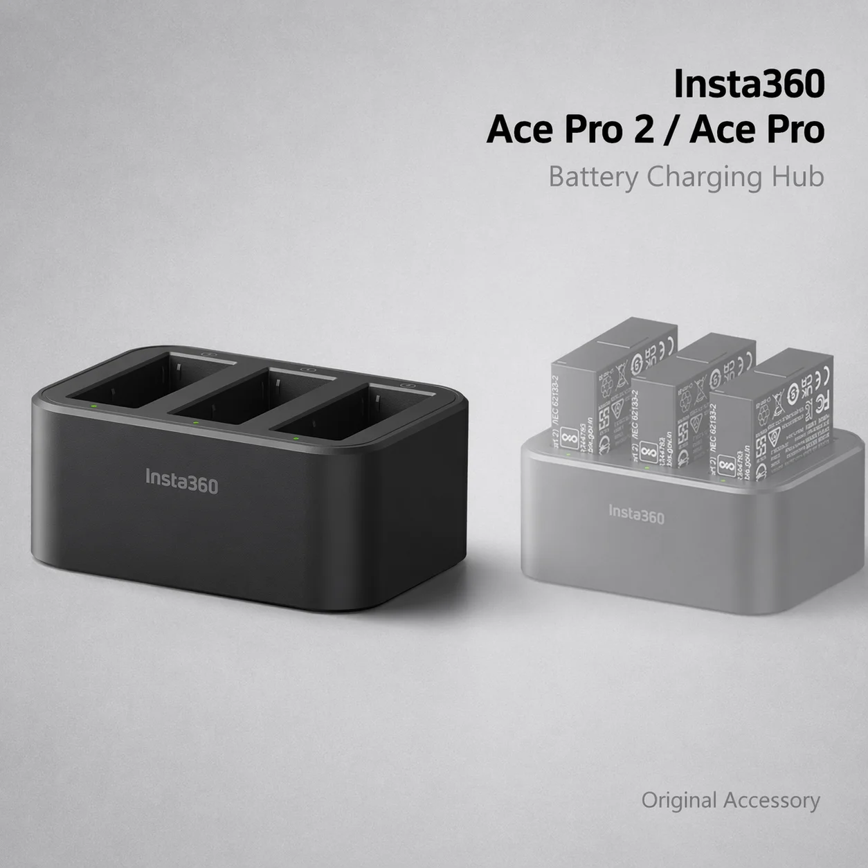 배터리 충전 허브, Insta360 Ace 시리즈용, 3슬롯 충전기, Ace Pro 2, Ace Pro, Ace용, 스마트 과충전 방지 기능