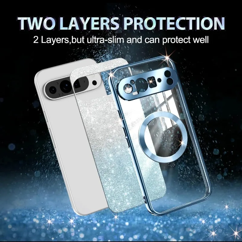 Luxury Gradient Glitter Phone Case - Soft Slim Design