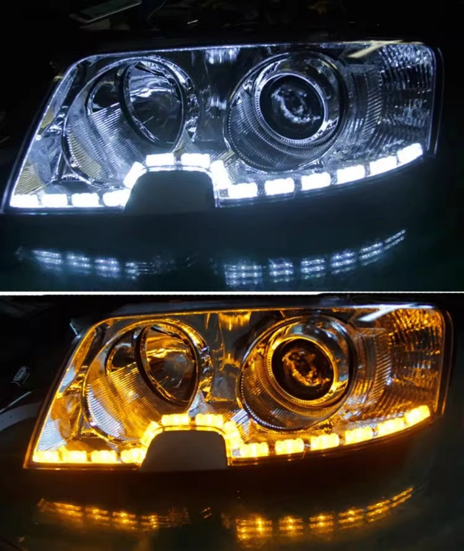 

Car LED headlamp Headlight for Volkswagen vw passat Angel eye DRL Daytime Running Light Turn Signal Projector Lens