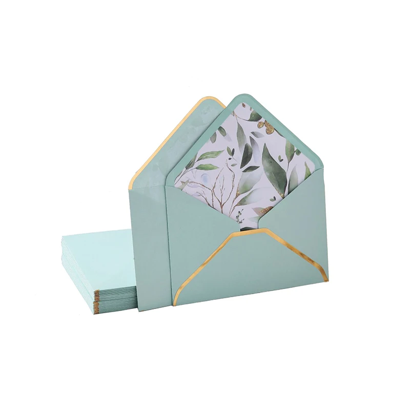 50pcs/lot Printing 16x11cm Envelopes for Wedding Invitations Business Small High-grade 100g Paper Stationery Supplies Storage