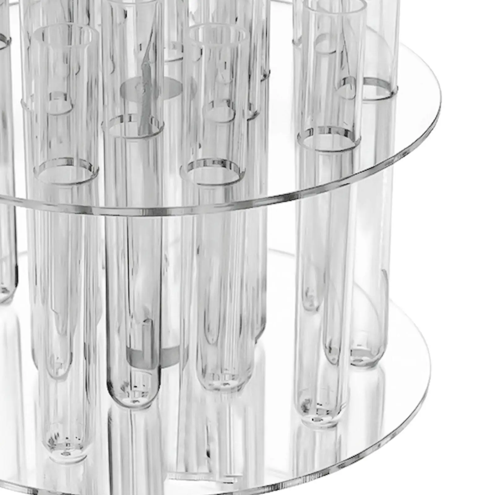 Hydroponic Test Tube Vase Acrylic Flower Vase Modern Flower Container Holder Flowerpot for Home Table Living Room Decor