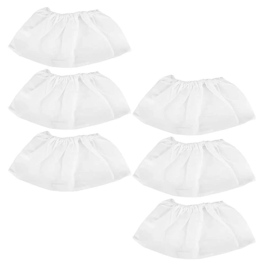 네일 액세서리 진공 청소기 가방, 먼지 수집기 파우치, 부직포 액세서리 컨테이너, 흰색, 6 개