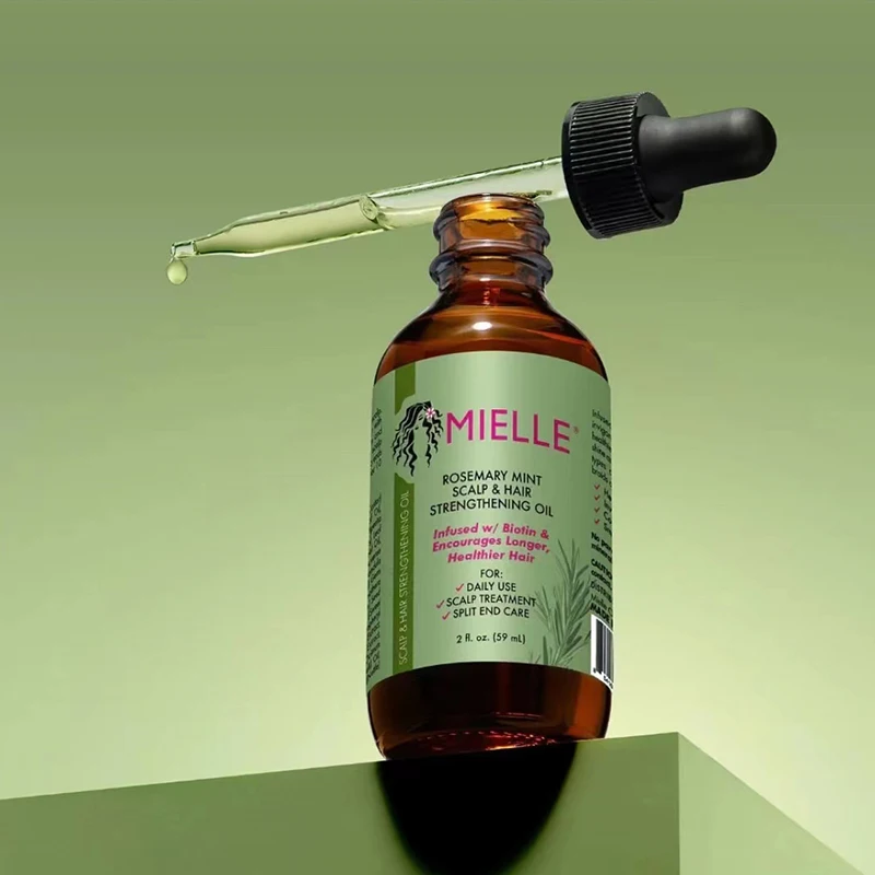 MIELLE Rosemary Oil Product for Man Women  Essential Oil Treatment Hair Care Shampoo Nourishing Treatment Rosemary Hair Mask