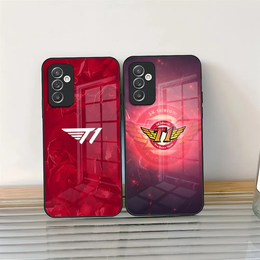 Чехол для телефона T1 Team L-Lols LPL Faker, стекло для Samsung Galaxy S24 S20 S21 S22 S23 Ultra Fe Plus A34 A54 A24 A52 A53 M54, чехол