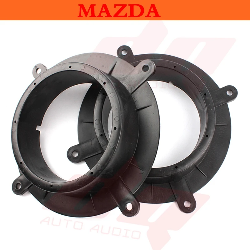 

2pcs Car Speaker Spacer 6.5 Audio Horn Refit Rings Mat Mount Adapter Stereo Speaker Cover Pad for Mazda 3 6 CX-4 CX-5 CX-7