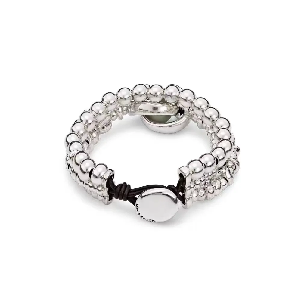 2023 new high quality fashion UNO bead bracelet silver factory wholesale gift free shipping