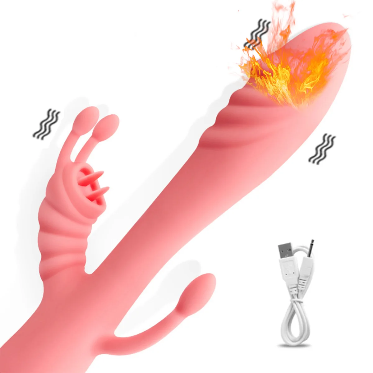 Rabbit Vibrator for Women G Spot Clitoris Stimulator 10 Speeds Female Vagina Masturbator Dual Motors Dildo Sex Toys for Adult