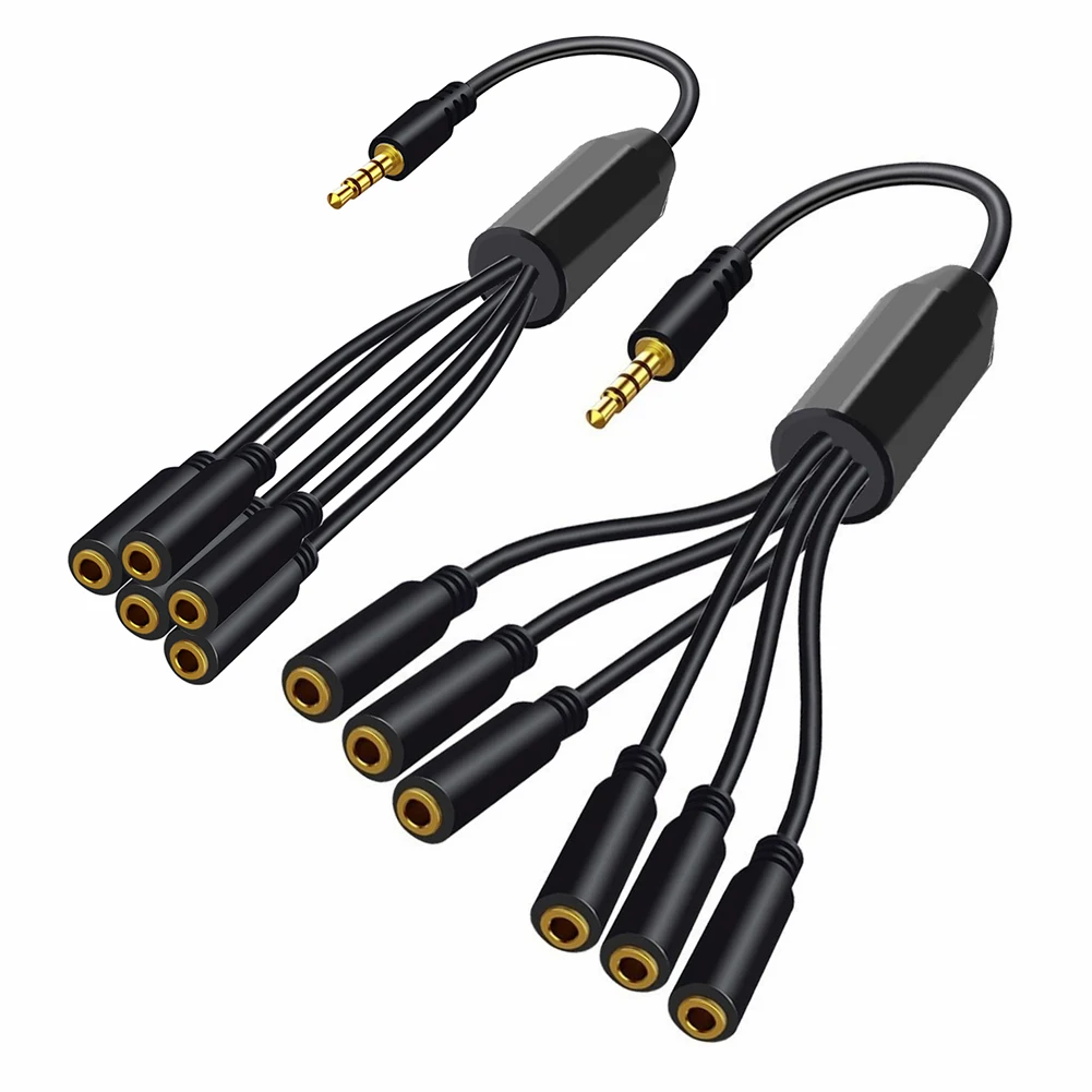 TRRS 수-암 케이블, 스테레오 Y 스플리터 익스텐션 케이블, 1-5/6 웨이, 3.5mm 헤드폰 스플리터, 3.5mm, 1/8 인치, 3.5mm