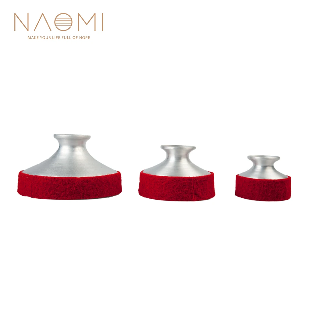 

NAOMI 3PCS Lightweight Aluminum Alloy Sax Mute For Alto/ Tenor/ Soprano Saxophone SET Saxophone Sound Dampener Silencer New