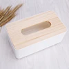 Tissue Box Dispenser Wooden Cover Paper Storage Holder Napkin for Case 4