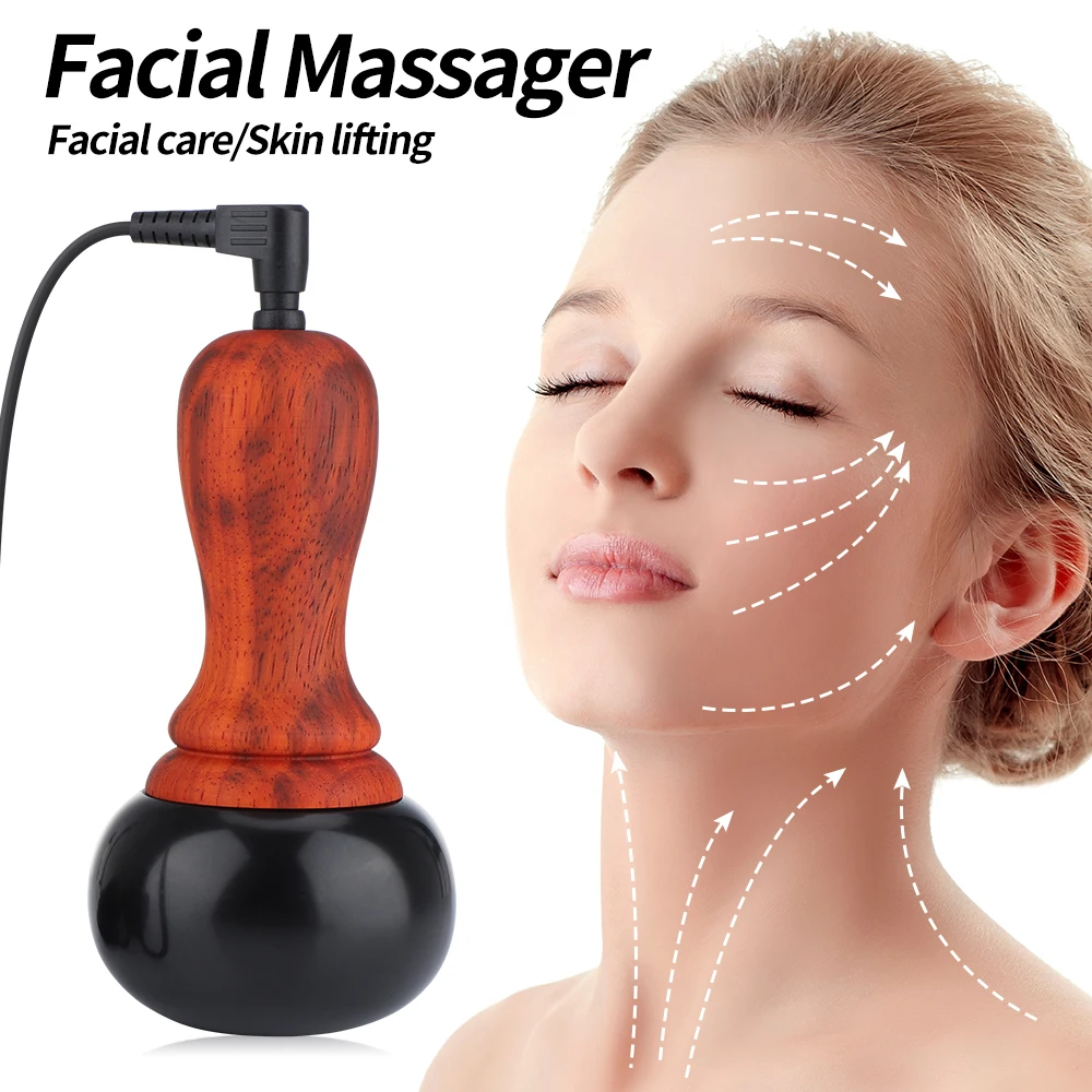 Electric Gua Sha Massager Natural Stone for Relaxation