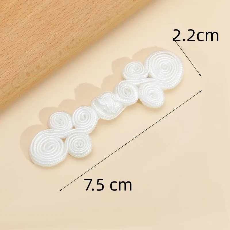 10 Paia Bottoni A Rana Cinesi In Poliestere, Chiusura Elegante Per Abiti Tradizionali E DIY - Foto 6