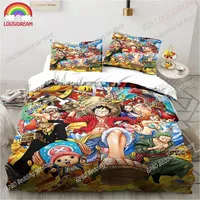 3D Print One Anime P-piece Bedding Set,Duvet Cover Comforter Bed Set Quilt Cover Pillowcase,King Queen Twin Size Boy Girl Adult 1